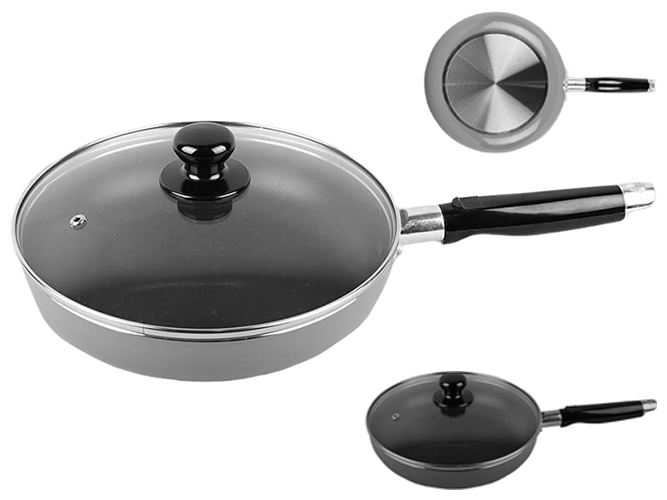 Frying pan with lid Basic, 26cm